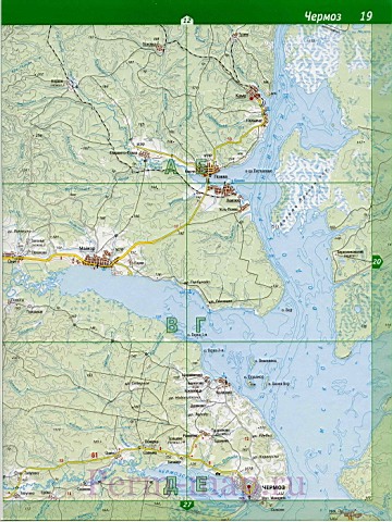 Добрянский район - подробная карта. Крупномасштабная карта Добрянскогорайона, Пермский край