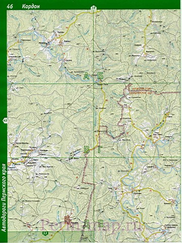 Лысьвенский район - топографическая карта. Подробная крупномасштабная картаЛысьвенского района